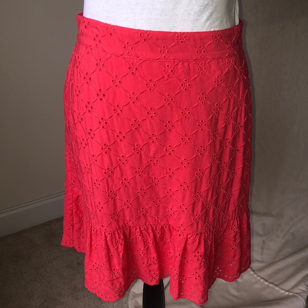 🔅HOST PICK🔅NWT loft Petites melon eyelet skirt.